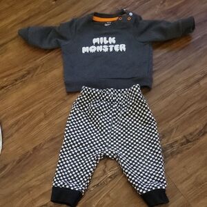 Cat & Jack Gray and Black Kids Matching Set